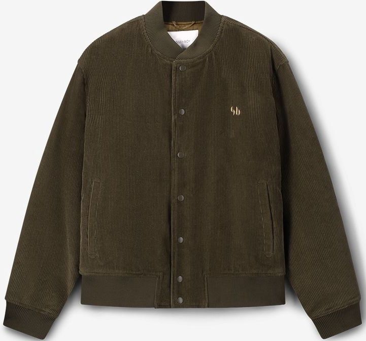 Sissy-Boy - Donkergroene Corduroy Bomber Jas