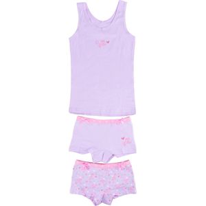 Funderwear - Meisjes Setje - Paardenprint - 1 Hemdje en 2 Shorts