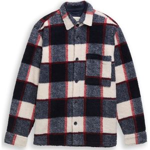 Tom Tailor - Overhemd - Blue big check - Lange Mouwen - Met Borstzak