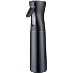 300 mL Waterspuitflessen voor Haar - Sproeiflessen - Continue Fijne Nevel - Lege Waterspuitflessen - Voor Reiniging, Krullend Haar, Planten - Zwart