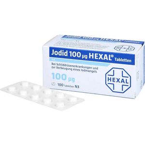 Jodid hexal tabletten 100 St | Jodium | Voordeelpak van 100 jodium tabletten | Jodium tablet | Jodium pillen |