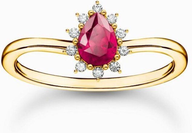 Thomas Sabo - TR2479-995 - Ring - Dames - Gerecycled Zilver - Geel Goud Verguld