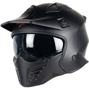 Motor Jet Helm HADES Zwarte mat M van MOTOBLOUZ