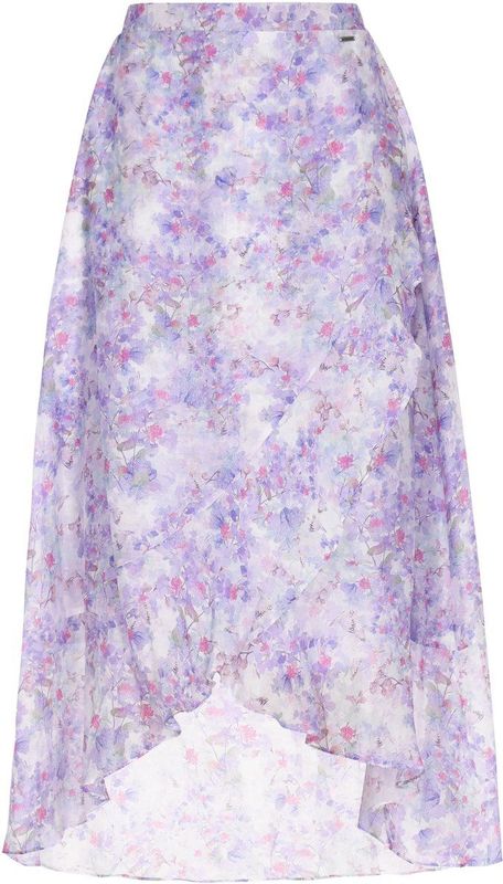 DreiMaster - Wikkelrok - Bloemenprint - Normale Pasvorm - Fashion Look Collectie