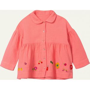 Oilily Blooz Blouse - Blouses - Knoopsluiting - Meisjes - Kinderen - Relaxed Fit - Paars - 122/7yr