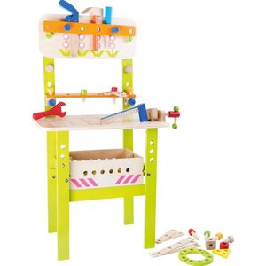 Houten werkbank kinderen - Werkbank ""Spring"" - Large - werkbank speelgoed - houten speelgoed vanaf 3 jaar
