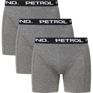 Petrol Industries - Heren 3-pack boxershort grijs - - M