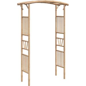 vidaXL Rozenboog - Bamboe - 118x40x187 cm Bamboerozenboog - Rozenboogtuin - Tuingereedschap - Landhuisstijl - Terrasoverkapping