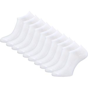Sneakersokken 10 paar - Wit - Maat 47-50
