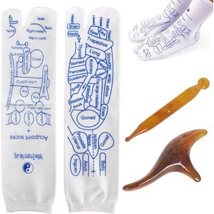 Voetreflexzonesokken en Massagesokken voor Reflexologie - Acupressure Voetmassage Sokken (maat 40-44)