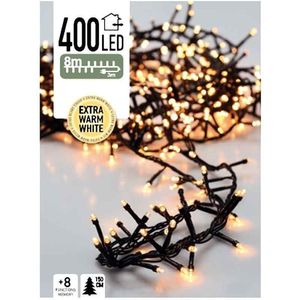 Kerstboomverlichting Micro Cluster - 8 m - 400 LED's - warm wit