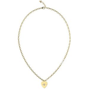 Guess - Amore - Halsketting - Geel Goud - 54 cm - Met Zirkoon