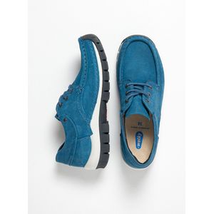 Wolky Dames Veterschoenen 04726 Fly Blauw