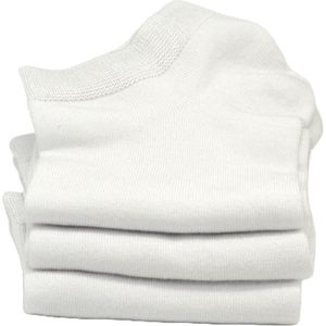 ADA® - Bamboe sokken heren - Enkelsokken - Sneakersokken - Ademend, Antibacterieel - 39/44 - 3 paar, Wit