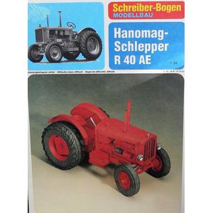 modelbouw, bouwplaat tractor, schaal 1:24