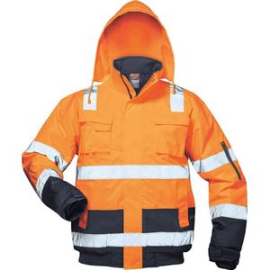 Waarschuwingsbescherming pilotenjack 2XL in oranje/blauw