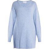 usha - Gebreide Trui - V-hals - Relaxed Model - Zijsplitten