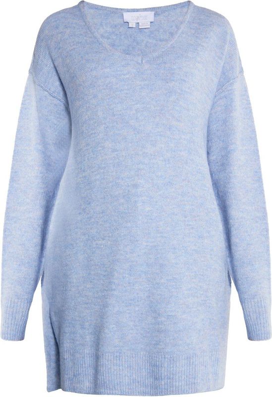 usha - Gebreide Trui - V-hals - Relaxed Model - Zijsplitten