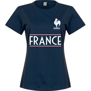 Frankrijk Dames Team T-Shirt - Navy - L
