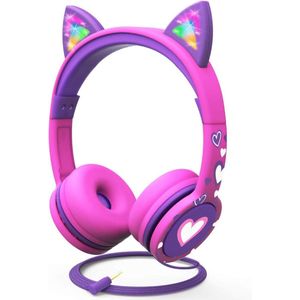 VELTRR® Koptelefoon Kinderen met Draad - Gaming Headset - Roze