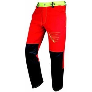 Francital Prior move 4 way stretch kettingzaagbroek klasse 1 - rood/geel - Maat: XL - Rood Geel