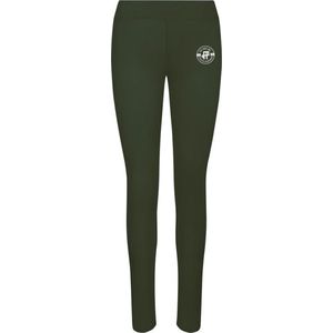 FitProWear Cool Workout Sportlegging Donker groen - Maat S - Dames - Legging - Dames kleding - Sportkleding - Legging Polyester - Fitness legging -  Trainingsbroek