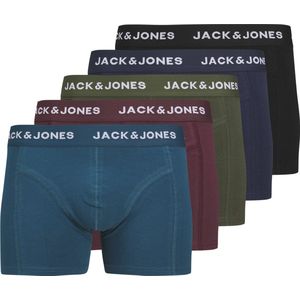 JACK&JONES ADDITIONALS JACTEO SOLID TRUNKS 5 PACK BOX Heren Onderbroek - Maat XL