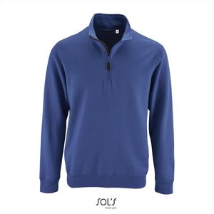 SOL'S Men´s Zip High Collar Sweatshirt Stan L02088 - Royal Blue 241 - XL