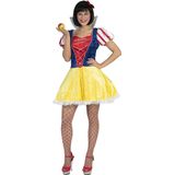 Funny Fashion - Sneeuwwitje Kostuum - Sweetie Sneeuwwitje - Vrouw - Blauw, Geel - Maat 44-46 - Carnavalskleding - Verkleedkleding