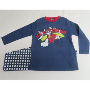 Pyjama - 2 delig - Jongens - Blauw - 2 jaar 92