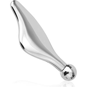 Gua Sha Schrapende Gezichtstool, Zinklegering Spier Schraper Zachte Weefsel Schrapende Tool met Scrollwiel Gua Sha Massage Schraper Fysiotherapie Tools voor Huid Gezicht Hals Rond Lippen