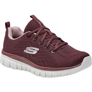 Skechers - Graceful Get Connected - Sneakers - Wijn - Dames
