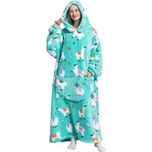 Bovista Hoodie Deken Met Mouwen - Onesie - Fleece Blanket - Dames - Heren - Kinderen - Plaid - Knuffeldeken - Extra Zacht - Alpaca