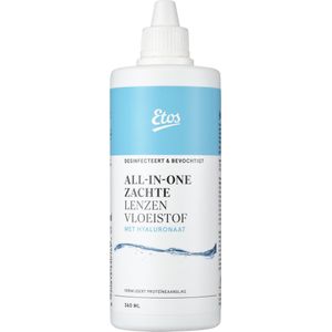 Etos Lenzenvloeistof - Zachte Lenzen - gevoelige ogen - All-in-1 - Hyaluron - 360 ML