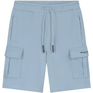 Ballin Amsterdam - Jongens Regular fit Shorts Cargo - Blue Grey - Maat 16