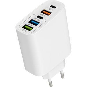 Nuvance USB Adapter - 5 Poorten - Wit