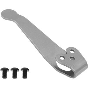 Verbeterde diepe draagzakclip met 2-56UNC schroeven - Zilver, compatibel met Spyderco C81 C10 C11
