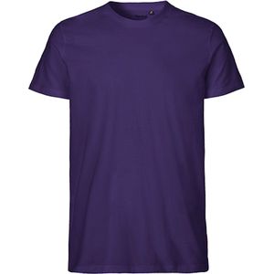 Fairtrade Men´s Fit T-Shirt met ronde hals Purple - XL
