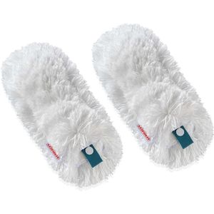 Leifheit - Superduster - Plumeau Navulling - Microvezel - Set van 2 Vervangingsdoeken