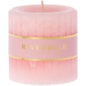 Riverdale Kaars Venetian roze 9x9cm