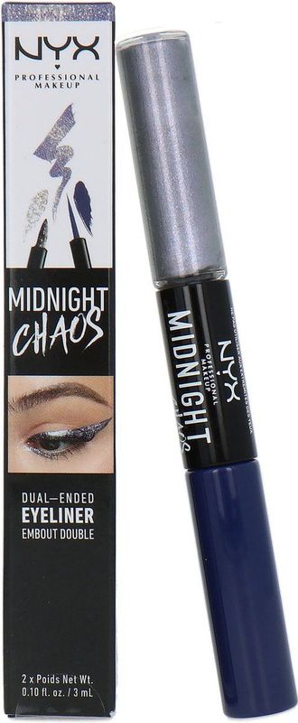 NYX - Midnight Chaos - Dual Ended Eyeliner - Purple/Mirror Image