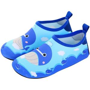 ATTREZZO® Waterschoenen - Kinderen - maat 29/30 - Blauw met Walvis