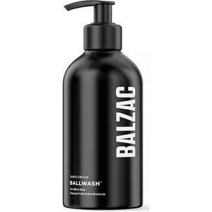 BALZAC® Ballwash - Bodywash - Sandlewood Geur - Activated Charcoal & Aloë Vera - 320ml