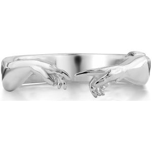 Creatie van Adam verstelbare ring, Renaissance zilveren sieraden voor vrouwen 925 Zilver