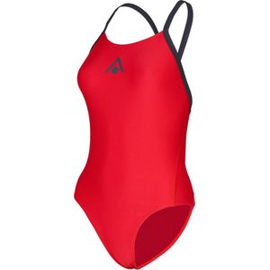 Aquasphere Essential Wide Back - Badpak - Dames - Rood/Grijs - 46