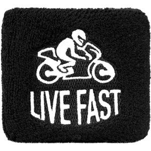 Live Fast - Remvloeistof Reservoir Cover - Motor - Scooter - Brommer - Universeel – Cilinder