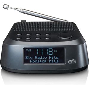 Equivera - CR-605 - Wekkerradio - Met DAB/DAB+ en PLL FM-tuner - Groot LCD-display