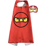 Jobber - Cape - Masker - Ninjago - Ninja - Verkleedkleding kinderen - Rood