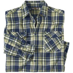 ATLAS FOR MEN - Geruit overhemd van flanel Yellowstone - Heren - Verkrijgbaar in grote maten - 5XL