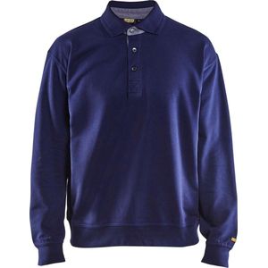 Blåkläder 3370-1158 Polo Sweatshirt Marineblauw maat XXL